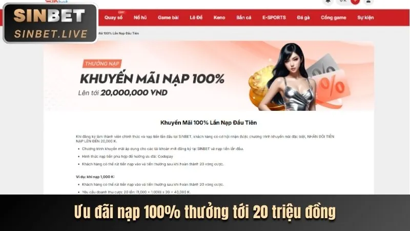 Ưu đãi chào mừng thành viên mới 89betwin